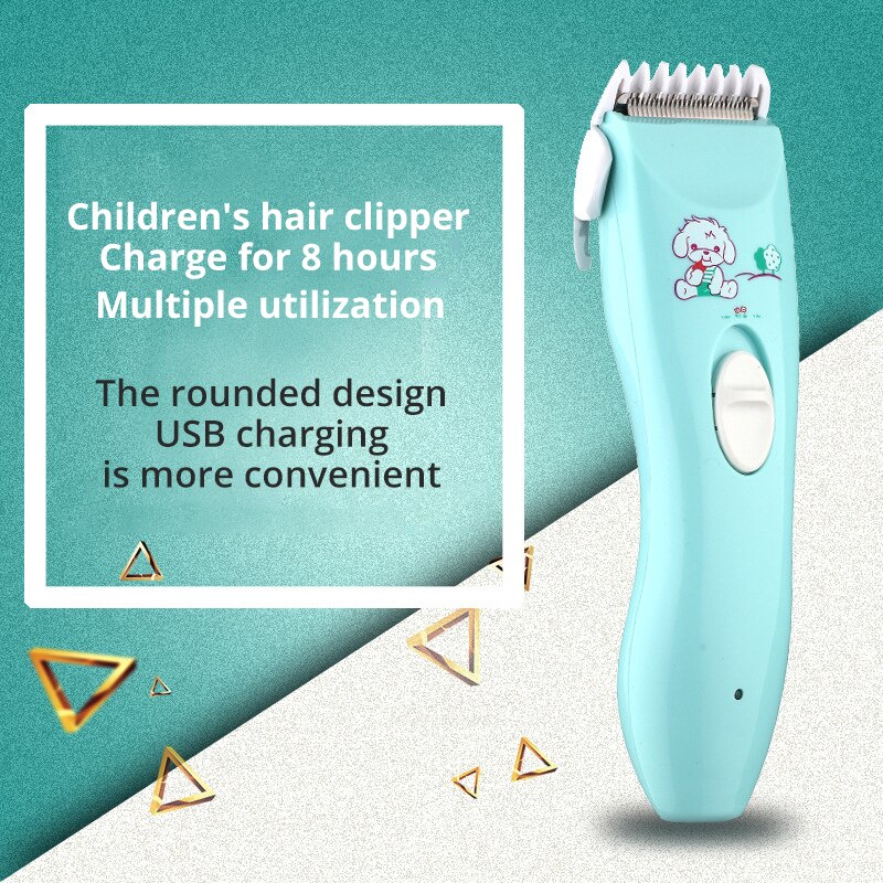 Aparador de Cabelo do bebê máquina de Cortar Cabelo Elétrica Bebê USB Quietkids Removedor de Cuidados Com o Bebê de Corte De Corte Máquina De Barbear Recarregável Corte De Cabelo