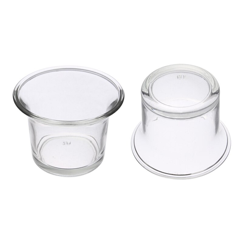 1 kpl lasinen kynttilänjalka pieni kirkas lasi valokynttilänjalka juhlien hääkoristelu  jk0609