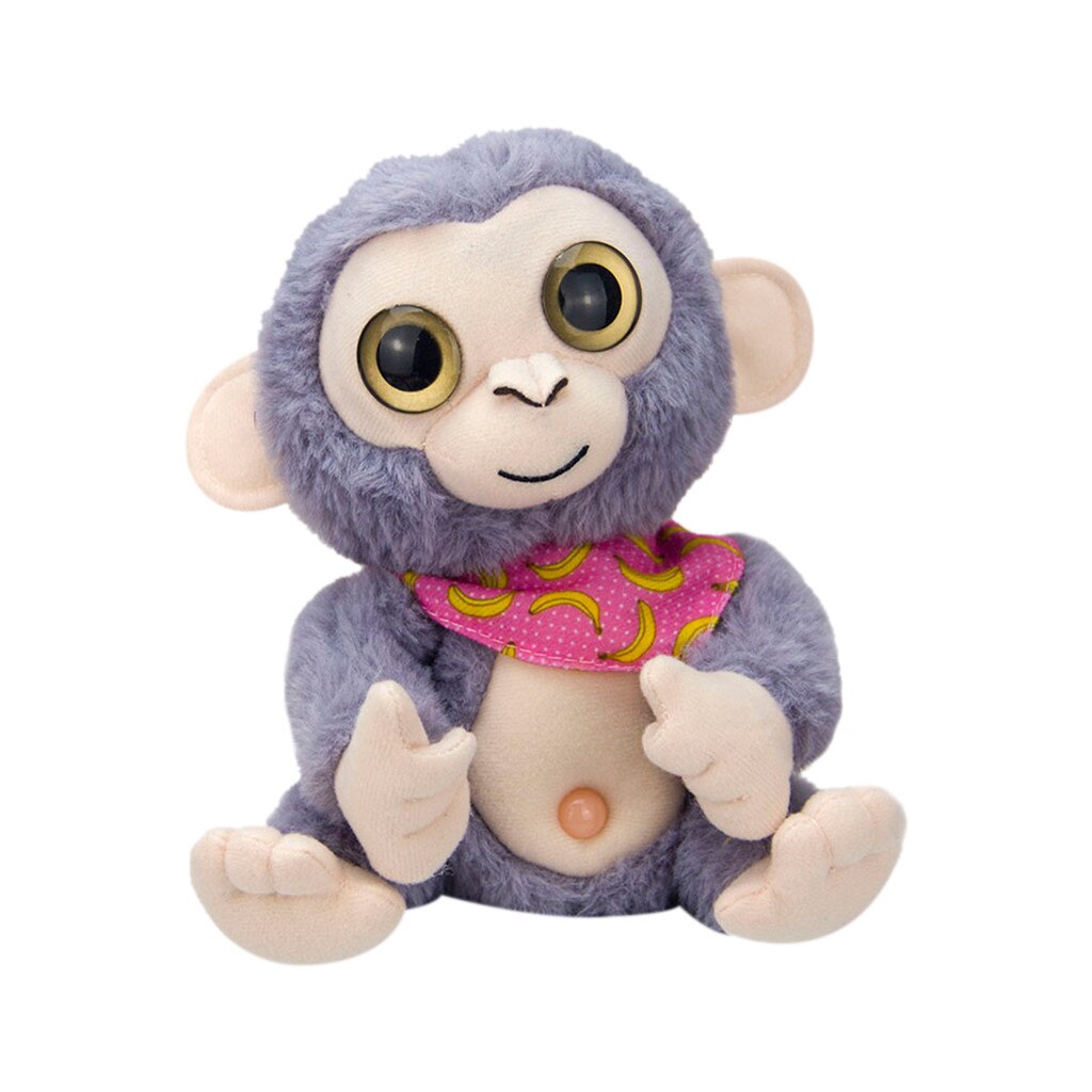 Interesting toys Cute Mimicry Pet Talking Monkey Repeats What You Say Electronic Plush Toy Birthday Cushion #: C