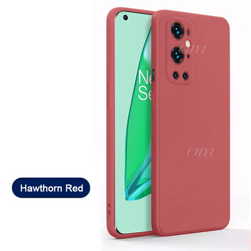 Platz flüssiges silikon fall für oneplus 9 pro abdeckung coque funda weiche luxus kamera objektiv protector schutzhülle: For Oneplus 9 / Camelred