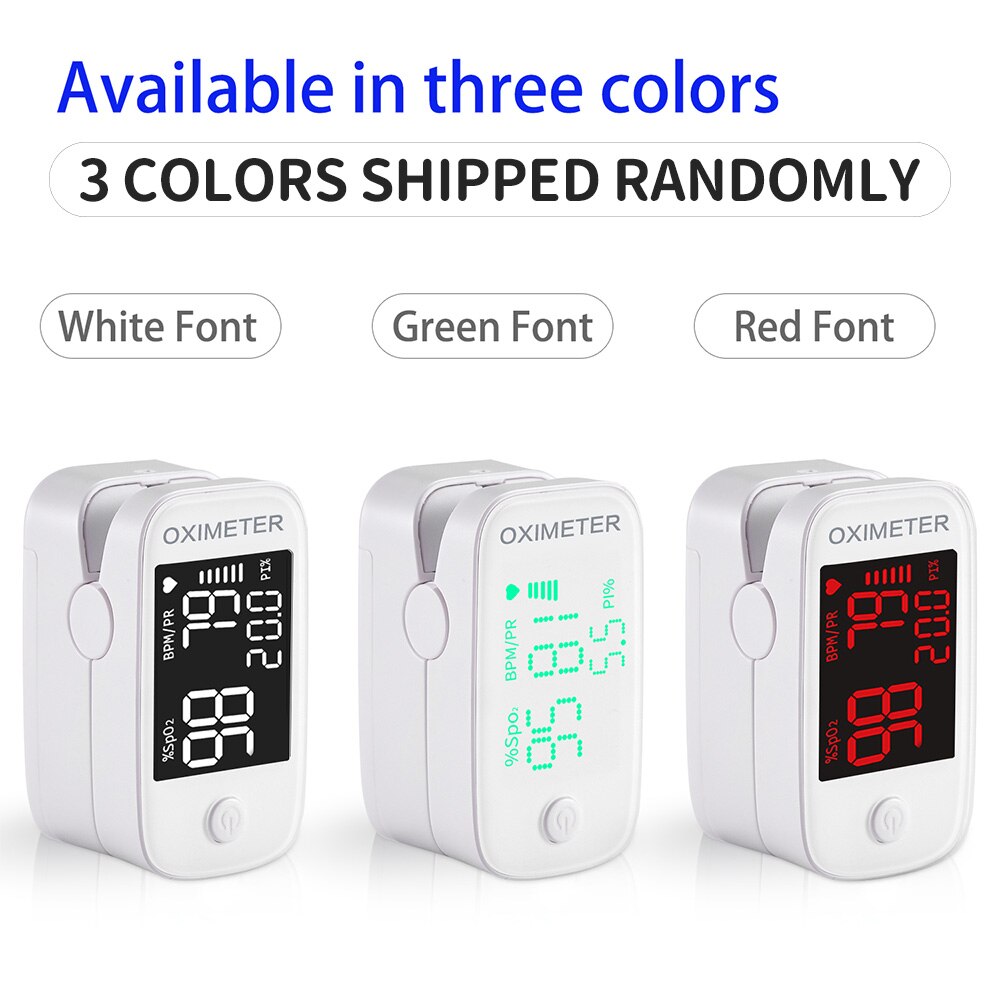 Digital Fingertip Pulse Oximeter Finger LED Display Blood Oxygen Sensor Saturation SpO2 Heart Rate Monitor Meter Pulsioximetro: TYPE 6