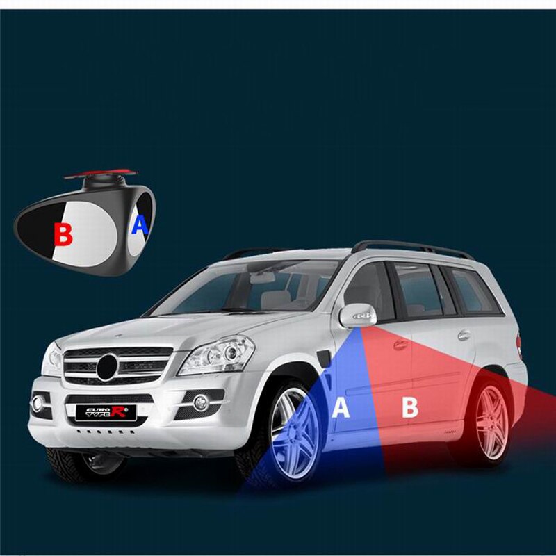 Espejo retrovisor Exterior automático para coche, accesorios de seguridad, rotación de 360 grados, convexo, punto ciego, 2 lados, 1 pieza