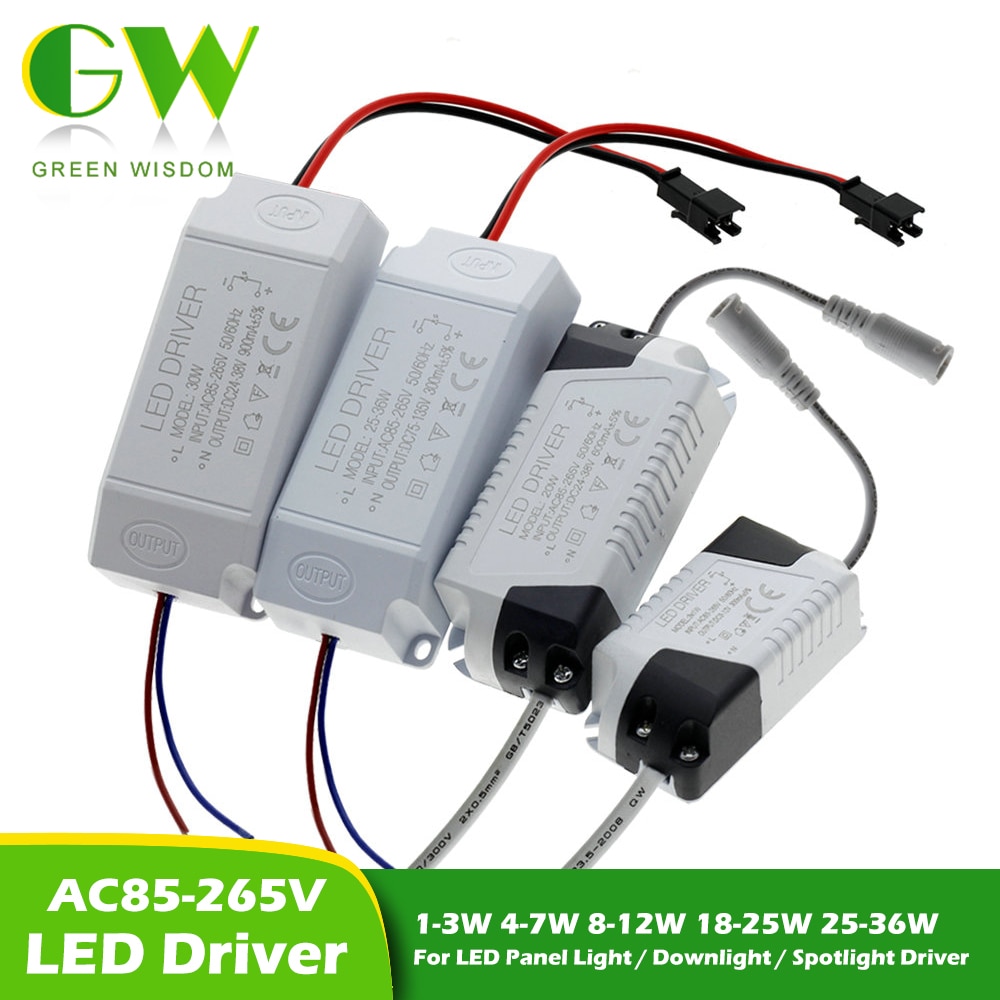Led Constant Driver 300mA Verlichting Transformator 4-7W 8-12W 18-25W 25-36W 20W 30W Voeding Adapter Voor Downlight Plafondlamp