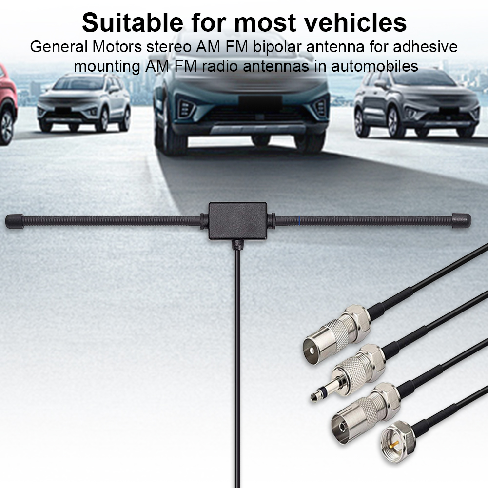 Universal Car Stereo AM FM Dipole Antenna FM Radio Antenna FM Sheep Horn Antenna for Vehicle Car Truck SUV