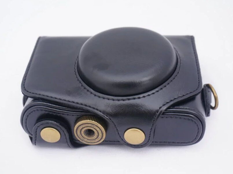 Camera Video Tas PU Case 1/4 Schroef Mount Voor Canon PowerShot SX720 SX730 SX740 HS Digitale Camera
