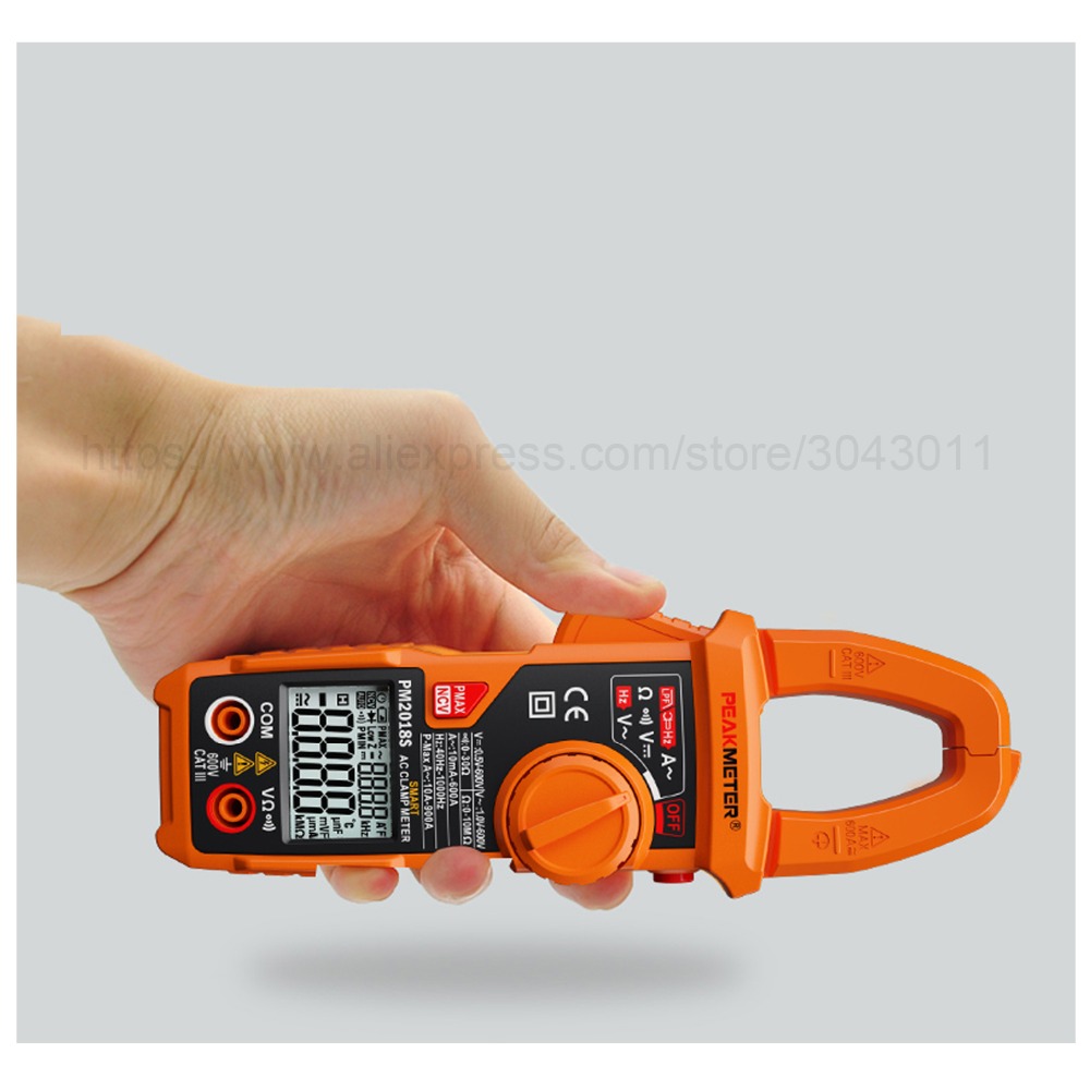 Handheld Smart DC/AC Digital Clamp Meter Multimeter 6000 count Anti-burn High Precision Ammeter Measurement Tester