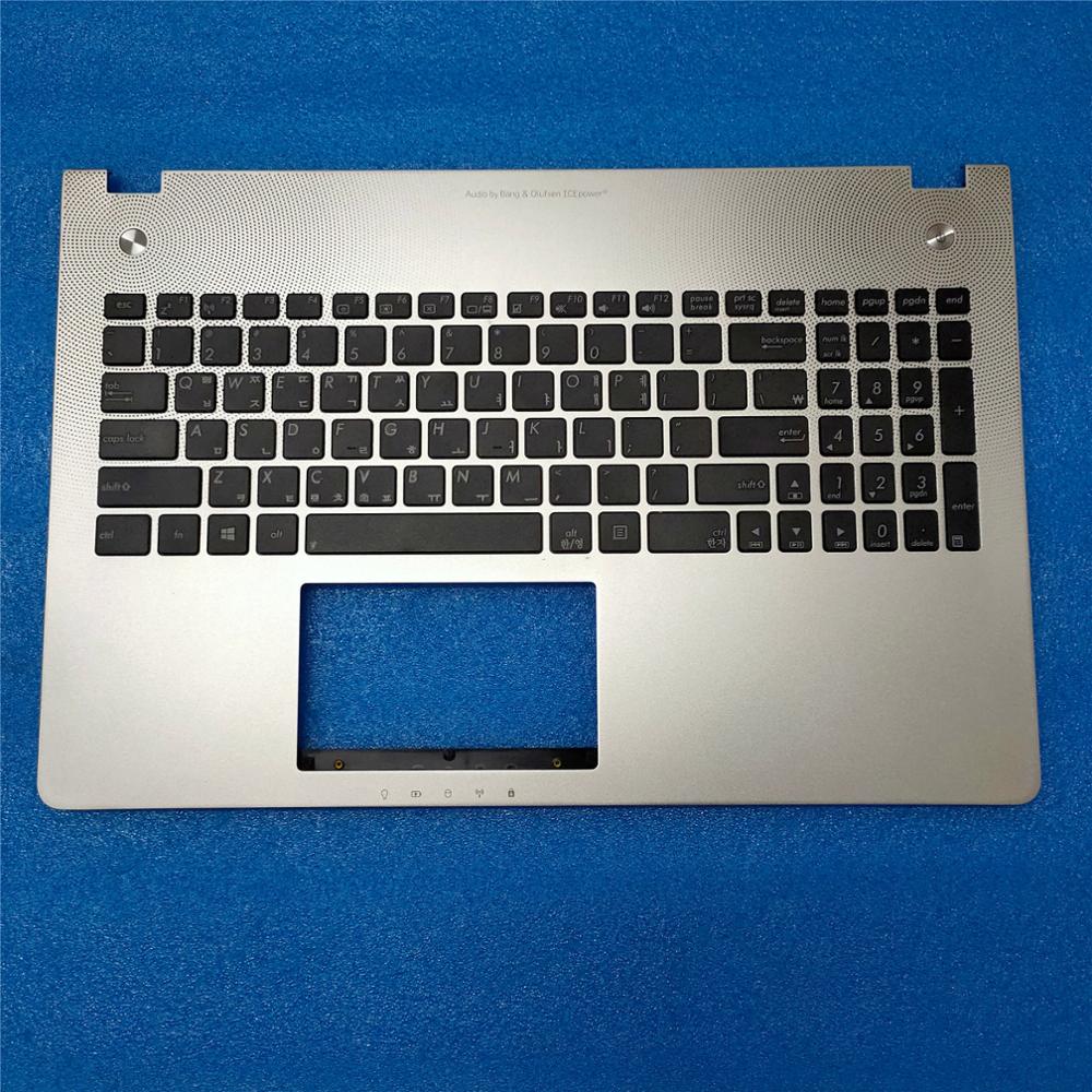 Laptop Toetsenbord Voor Asus N56 N56V N56VJ N56VM N56VZ Zilveren Keyboa Palmrest Cover + Toetsenbord Bezel Geen Backlight