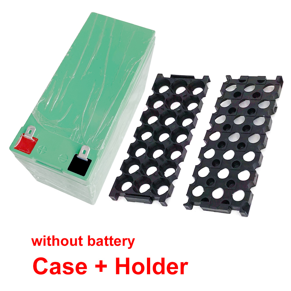 12V7Ah Battery Case Replace Lead Acid for 21PCS 18650 Cells Box DIY 12V 7Ah 3S7P 4S5P 3x7 Holder Solar System Energy Storage: Green Case Holder