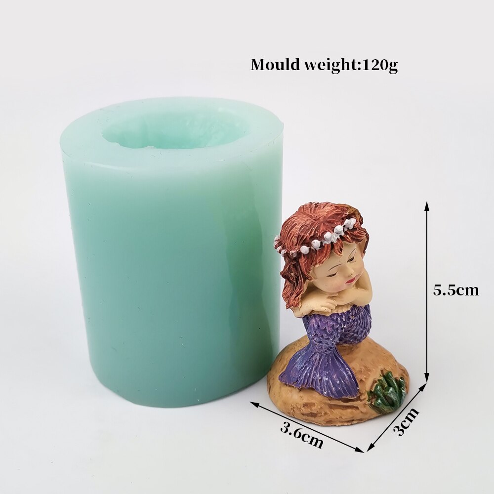 3D Angle Girl Human Body Forms For Candle Silicone Mold Fondant Cake Plaster Aroma DIY Handmade Household Decoration Craft Tool: TS0202