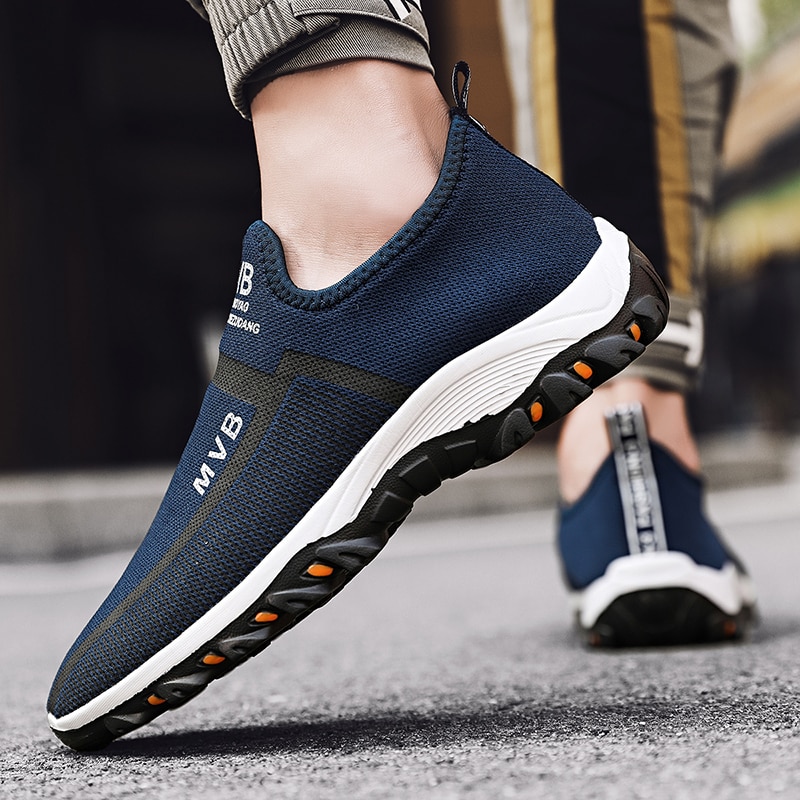 Summer Breathable Mesh Casual Walking Shoes for Men Lightweight Outdoor Jogging Sneakers Comfortable Sport Running Shoe