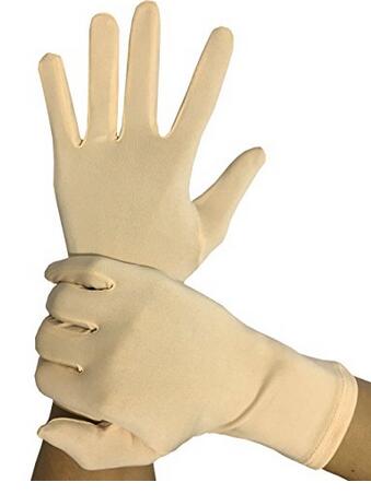 Barn voksen unisex spadex zentai kød/nøgen korte handsker kostume halloween fest superhelte tilbehør