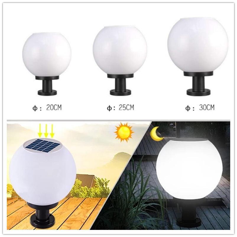 MeterMall Waterdichte Solar Circulaire Wandlamp zonne-energie Bal-vorm LED Wall Licht Hek Straat Lamp Decoratie