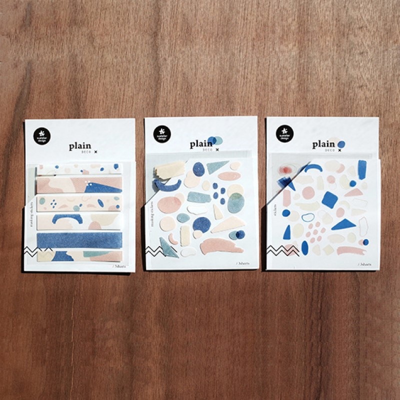 Suatelier etiqueta de marcação simples adesivos coreia scrapbooking material tira restos de papel diário lixo decorativo diy artesanato