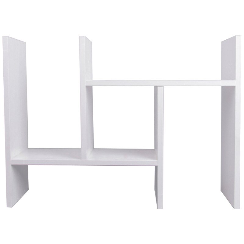 Desktop Boekenplank, 2-laags houten organizer voor thuiskantoor, vrijstaand opbergrek display plank, 30 x 13 x 35 inch