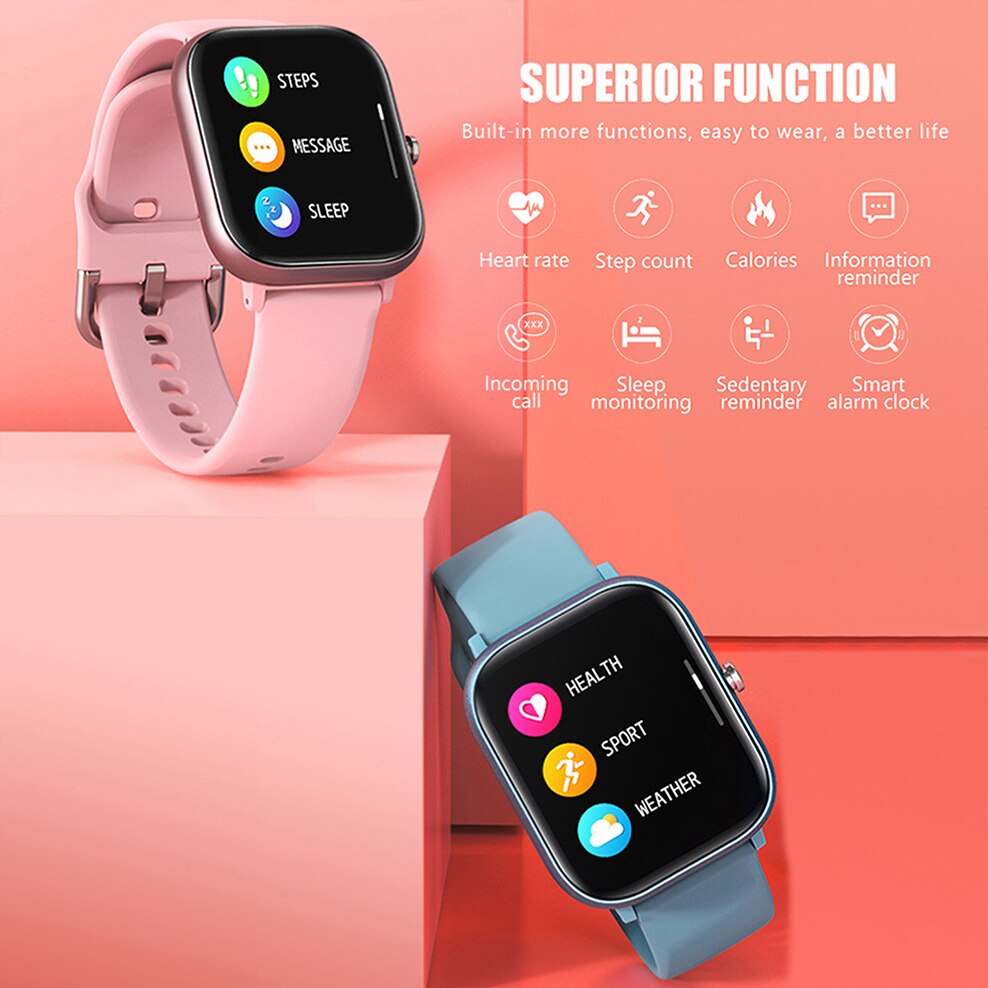 Smart Uhr 1,4 Zoll Sport Uhr Männer Voller Touch Fitness Tracker Blutdruck Smart Uhr Frauen GTS Smartwatch für xiaomi