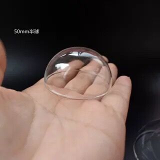 1 sztuk 50mm 60mm 70mm półkuli szklaną pokrywą kopuła diy jasne półokrągłe szklana kula bańka szklana robić samodzielnego wykonania fiolka wisiorek akcesoria: 50mm