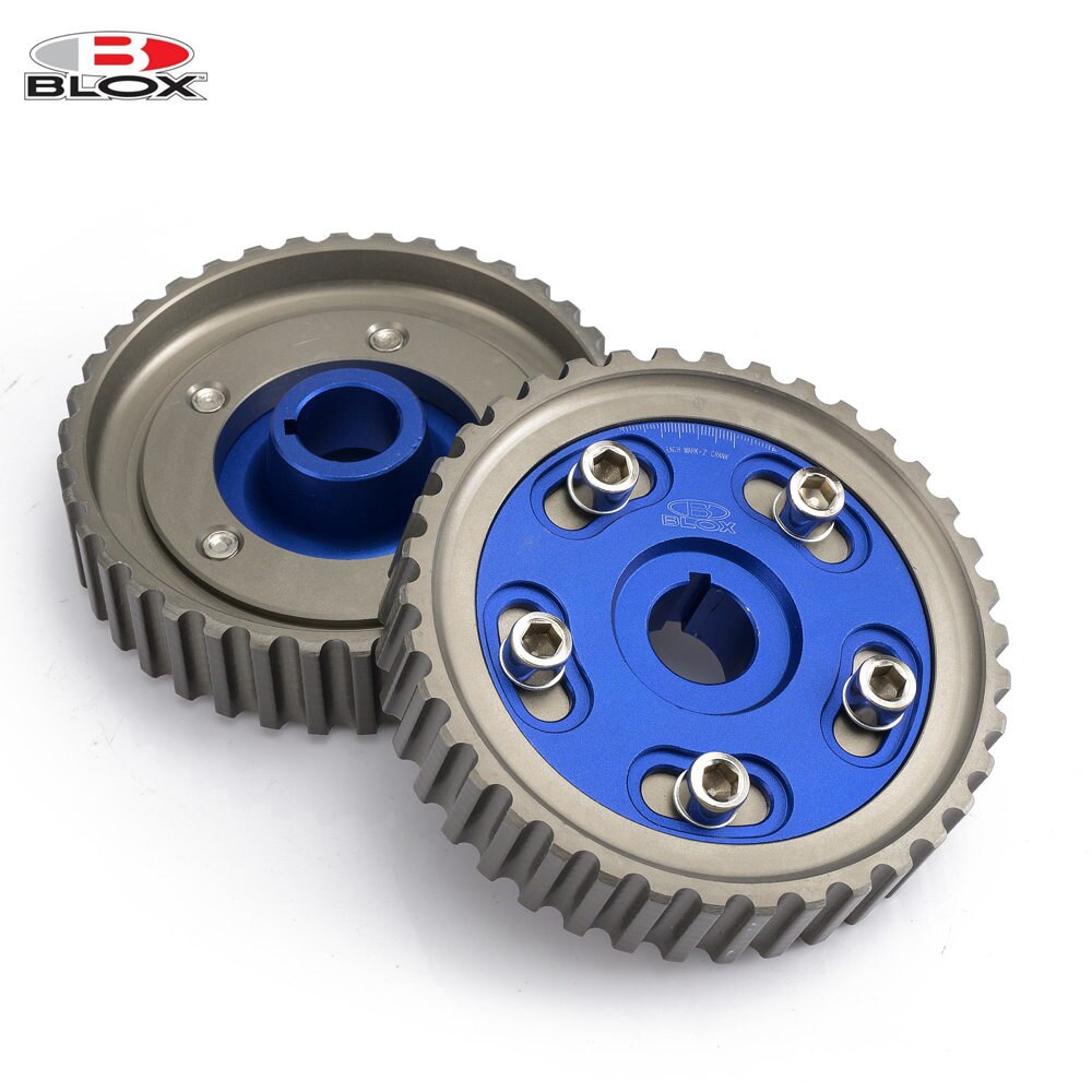 Blox-polea de marchas de leva ajustable, accesorio para Honda SOHC D15/D16 D-SERIES SOHC motor 88-97, entrada y AF-CGD16BL de escape, 2 unidades