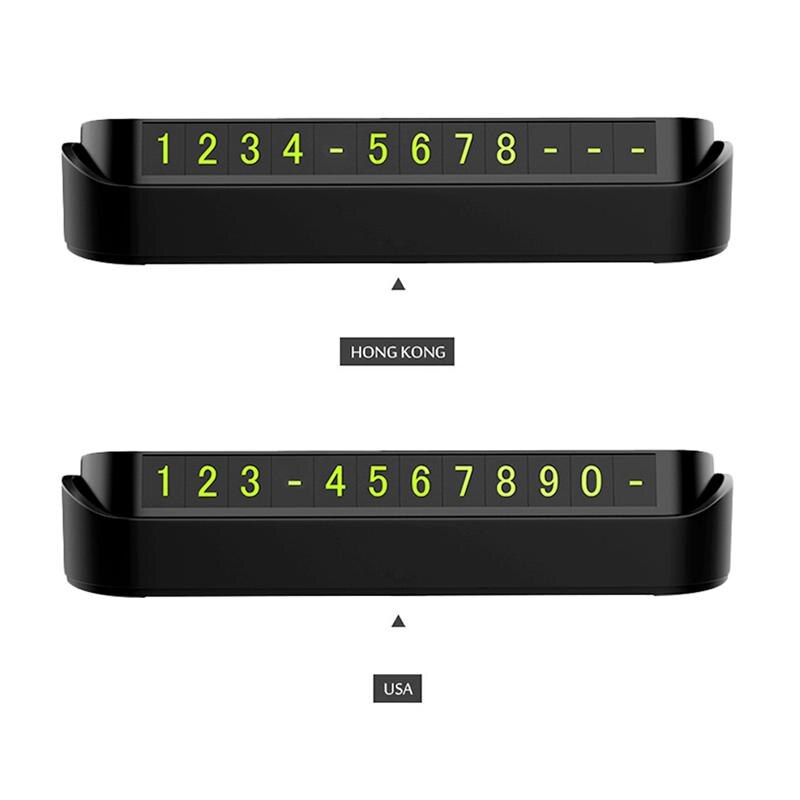 Car Temporary Stop Sign Telephone Number Plate For Car Moving Concealed Product