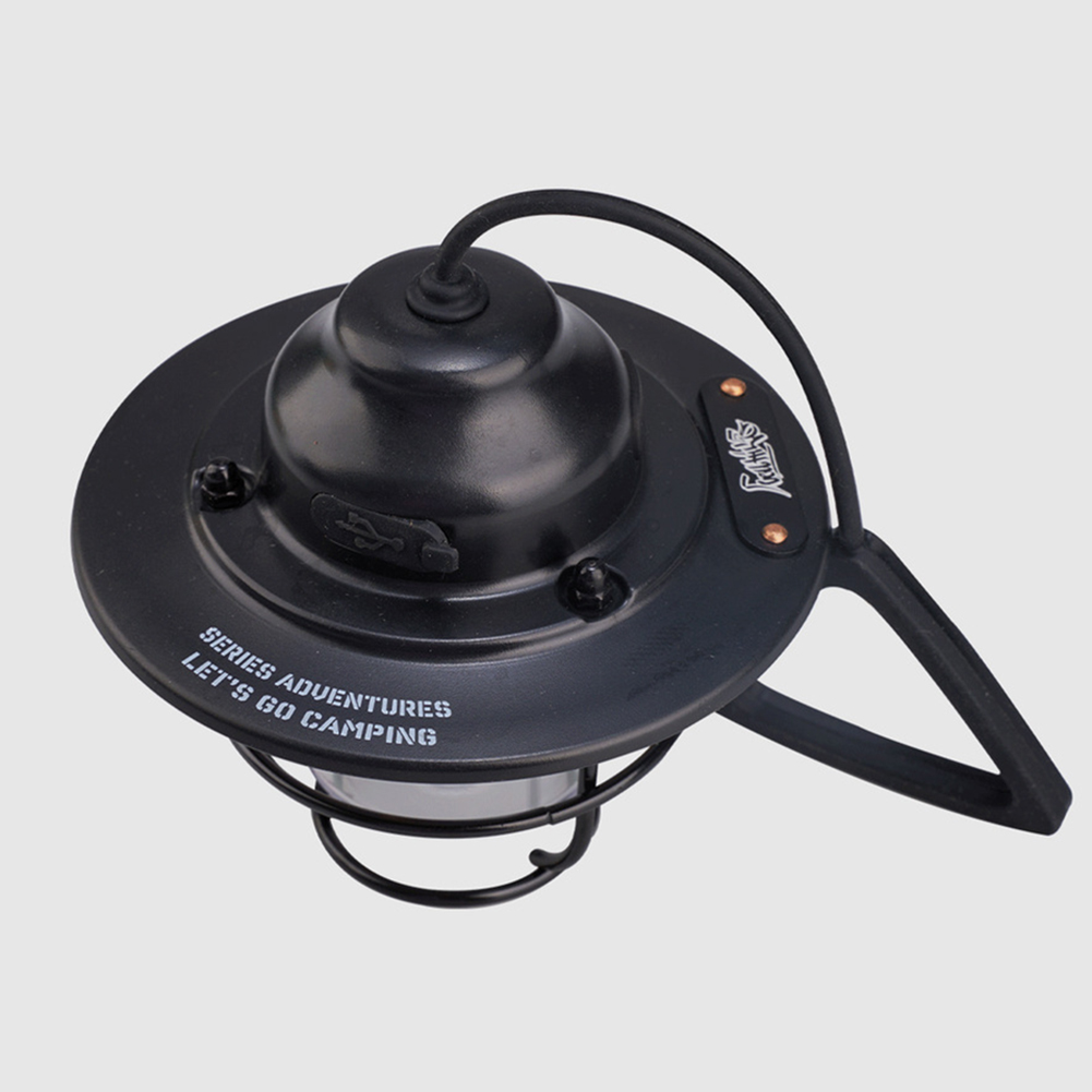 Retro Draagbare Camping Lantaarn Waterdichte Tent Hanglamp Met Haak Traploos Dimmen Licht Camping Noodverlichting Indicato