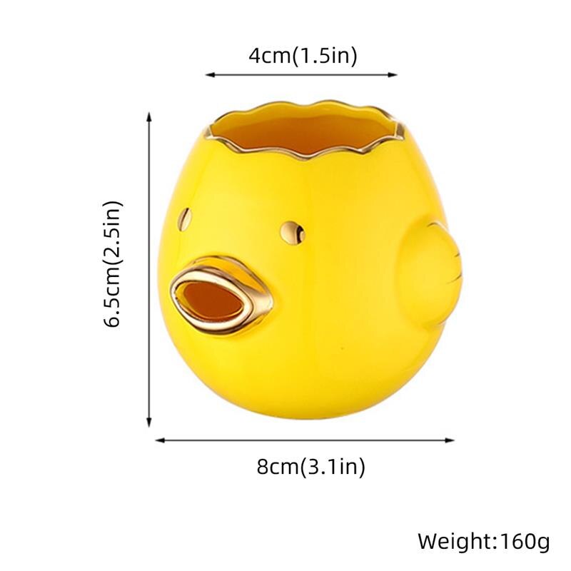 Cartoon Chicken Egg Yolk White Separator Ceramic Chick Shape Yolk Separator Protein Separation Egg Liquid Filter