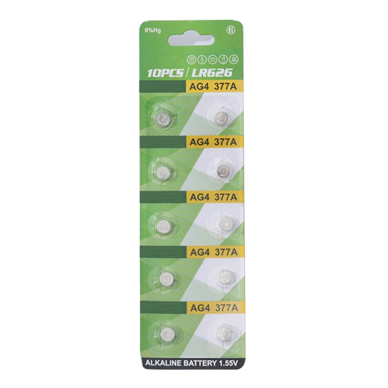 Opakowania zbiorcze po 10 sztuk LR1130 LR41 LR44 Bateria do zegarka Alkaliczne baterie guzikowe Baterie guzikowe do zabawek i: YELLOW