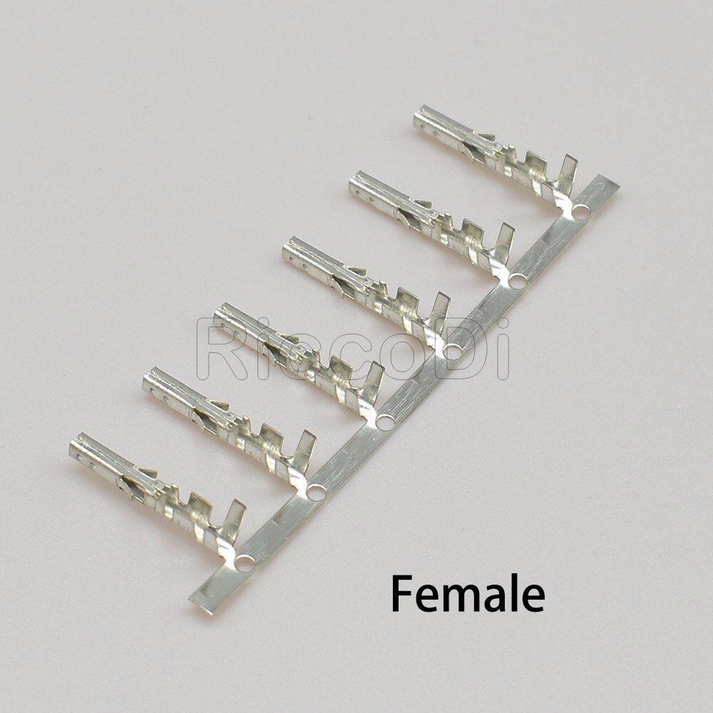 50/100Pcs 5557 5559 Male Female Connector Terminal For ATX EPS PCIE 4.2mm Pitch Plug Terminals Gold Plated Tin Plated: Female Terminal / 50Pcs