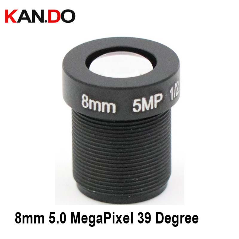 Cámara CCTV 8mm lente 5,0 megapíxeles 39 grado MTV M12 x 0,5 montaje lente infrarroja de visión nocturna para cámara CCTV