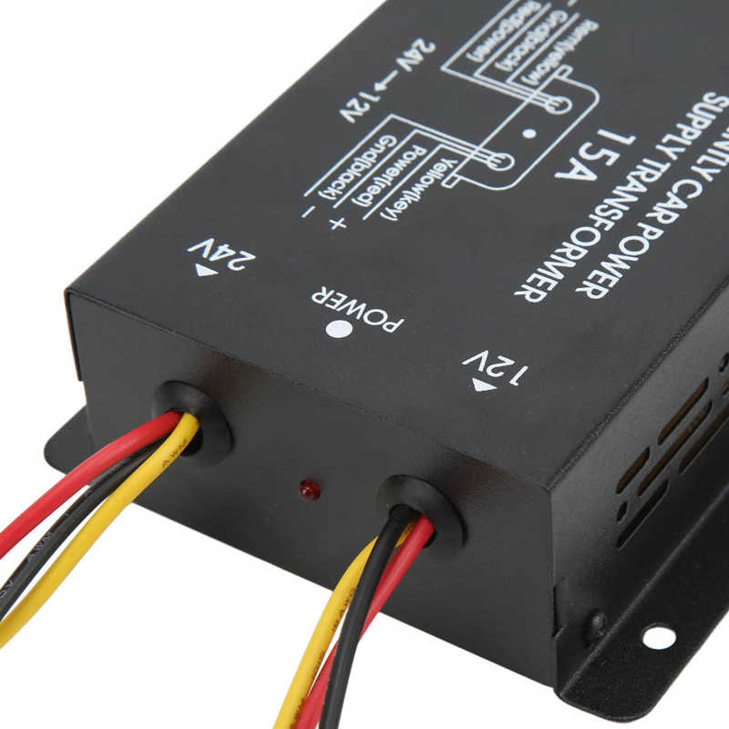 24V To 12V Converter Short Circuit Protection Safe Reliable DC24V To 12V Car Voltage Reducer Lightweight for Buses