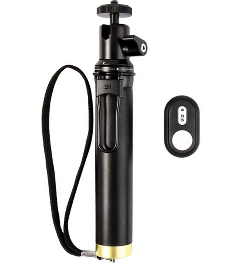 Clownfish Voor Xiaoyi Bluetooth Afstandsbediening Monopod Statief Handheld Selfie Stick Voor Xiaomi YI1/2 4K Action Camera accessoires: Remote and monopod