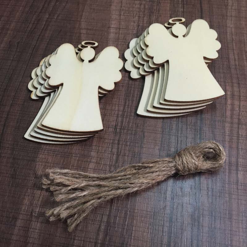 10 stücke Holz Runde Kugeln Stichworte Weihnachten Bäume Spielzeug Dekorationen Handwerk Spielzeug Ornamente Weihnachten DIY Handwerk freundlicher Spielzeug Für freundlicher: 10pc Winkel