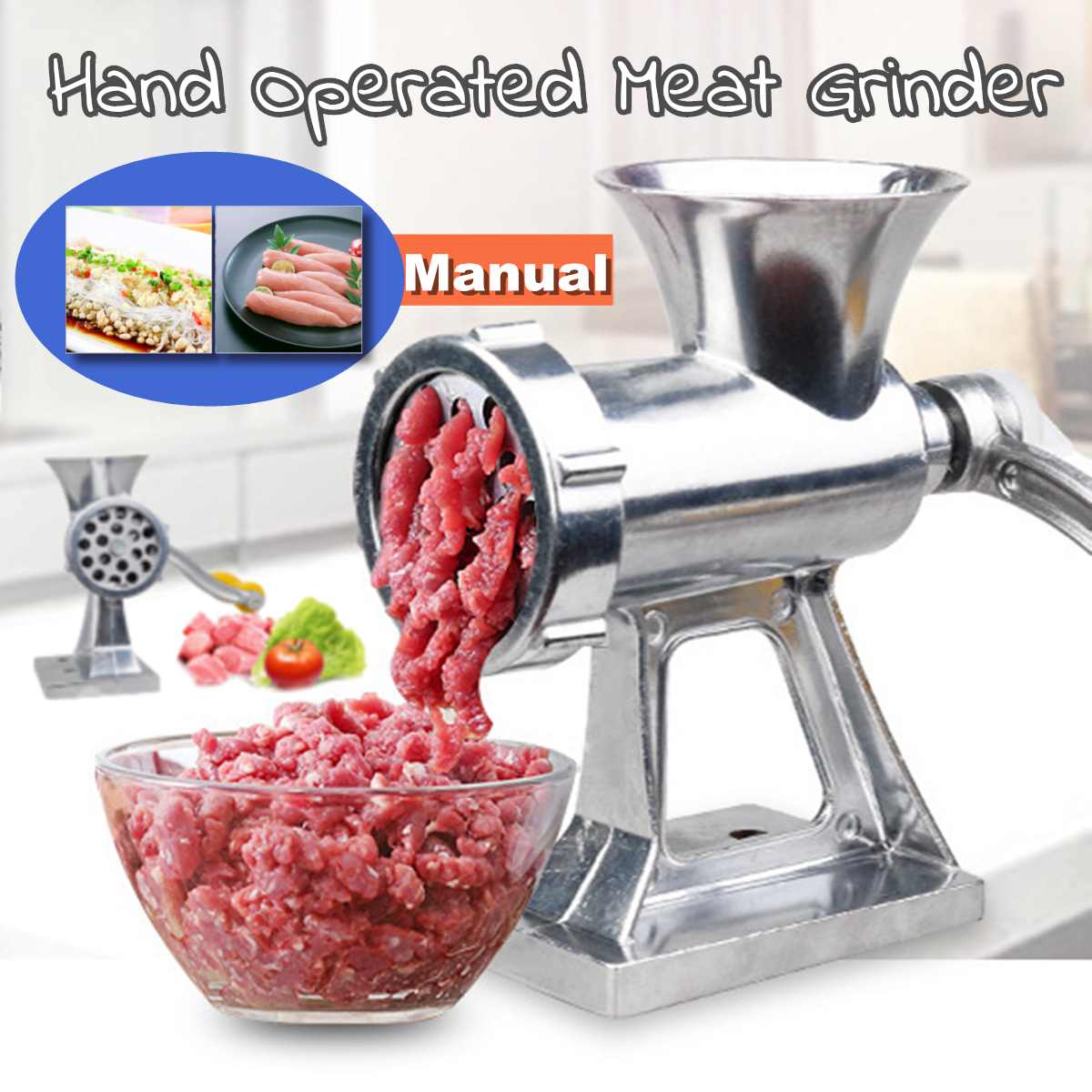 Zware Handbediende Handmatige Vleesmolen Rundvlees Noodle Vleesmolen Worst Maker -Manual-Maker