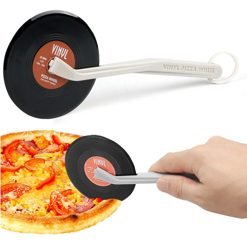 Vintage Vinyl Record Pizza Cutter Novelty Quirky Kitchen Aid
