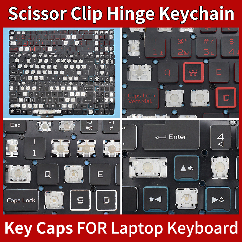 Teclado portátil para Acer Predator Helios 300 N20C11 PH317-55 N20C3 PH315-53 tapa de tecla y reemplazo de bisagra