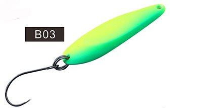 1 st fiskedragssked öring 2.5g metalljiggar spinnerbait wobblersked: B03