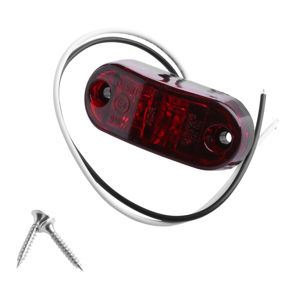 1set 2LED Side Marker Clearance Light Lamp Car Truck Trailer Caravan 10-32V Red