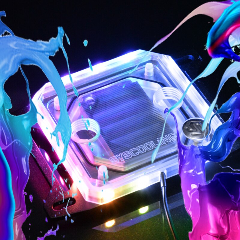 Syscooling AIC55W CPU Wasser Kühl Block Für AMD R... Grandado