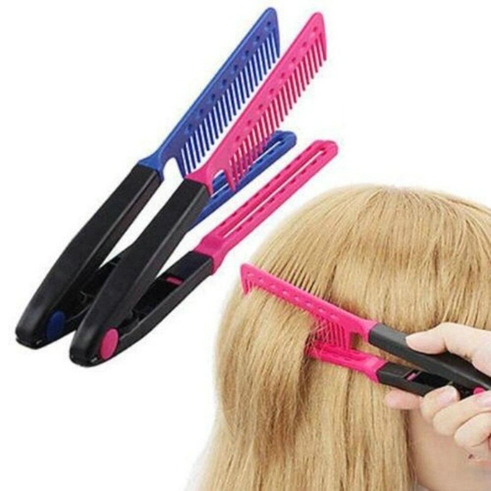 Bricolage Salon peignes V Type cheveux Portable défriser les cheveux Style de cheveux outils de coiffure