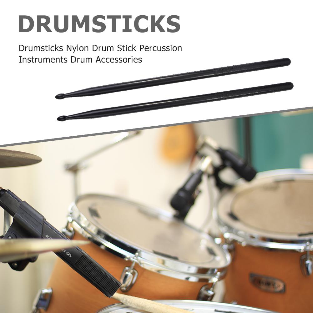 1 Pair Nylon Drum Sticks Percussion Applicable Musical Instrument Music Band Accessories for Children Drummer Learning