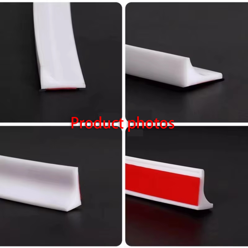Barrière auto-adhésive en Silicone, barrage d'eau pour comptoir de cuisine, barrière étanche, salle de bains, douche, bouchon d'eau, protection, séparation sèche et humide