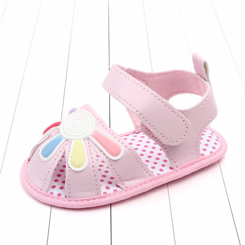 0-1 Jaar Oud Schattige Kleine Bloem Baby Sandalen Baby Schoenen Zachte Bodem Rubber Bodem baby Schoenen: pink / 1