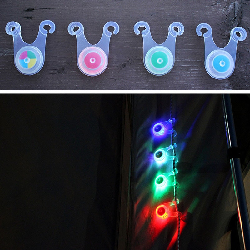 8 stk vandtæt led string guard lys mini lommelygte camping fiskeri hængende advarsel sikkerhedslys fiskeri lokke lys