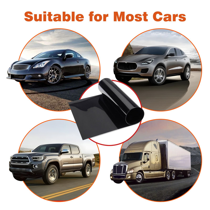 Solfilm för bilfönster 5-50 procent värmereflektion uv-blockerande förbättrad integritet reptålig solskyddsfilm för bilar