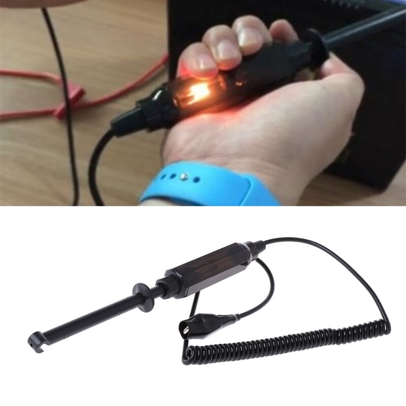 Auto Car Truck Voltage Circuit Tester 6V/12V/24V DC Hook Probe Test Light Pencil