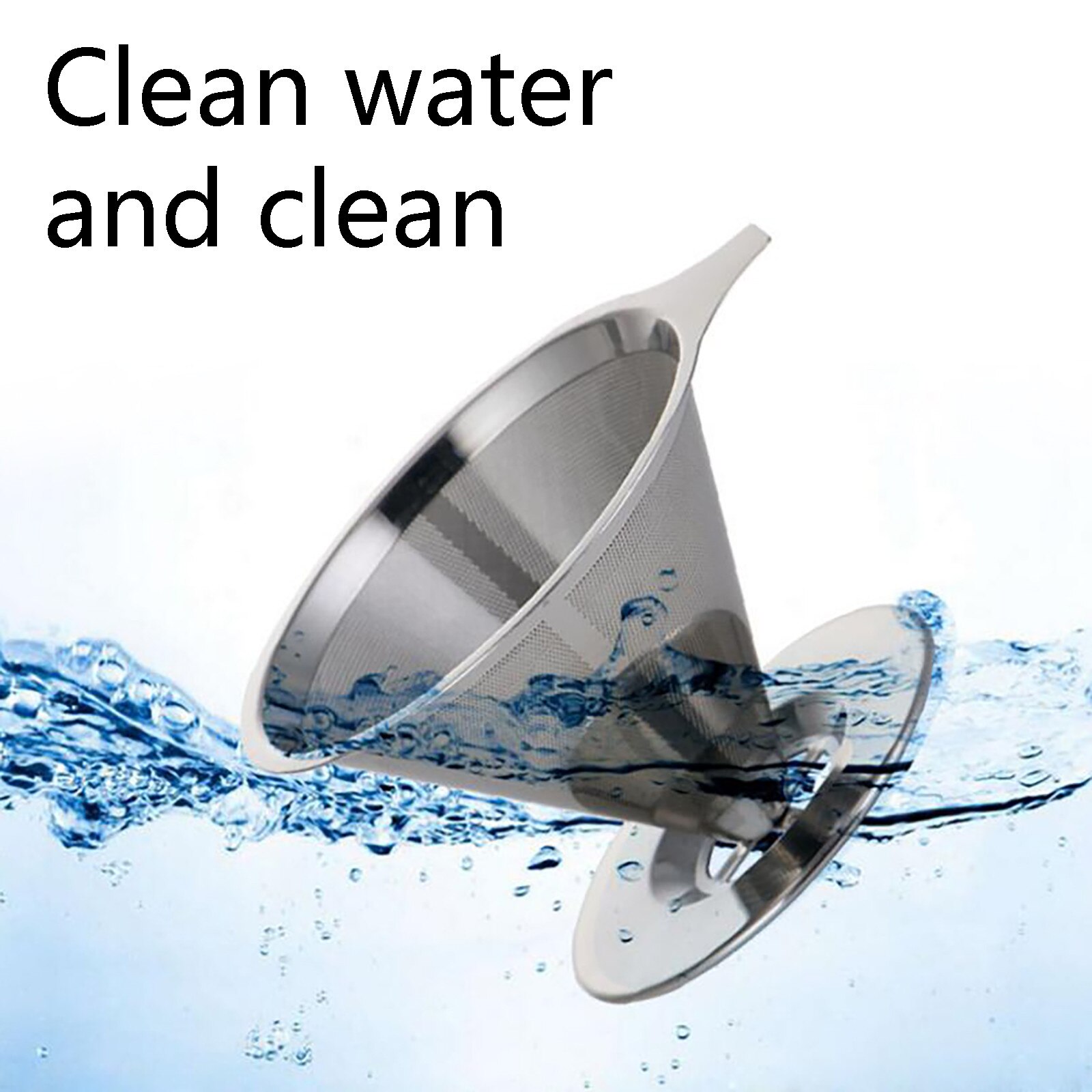 1pc Coffee Filter Stainless Steel Hand-pushed Coffee Filter Tea Filter Paper Filter-free Filter Кофейный фильтр c50