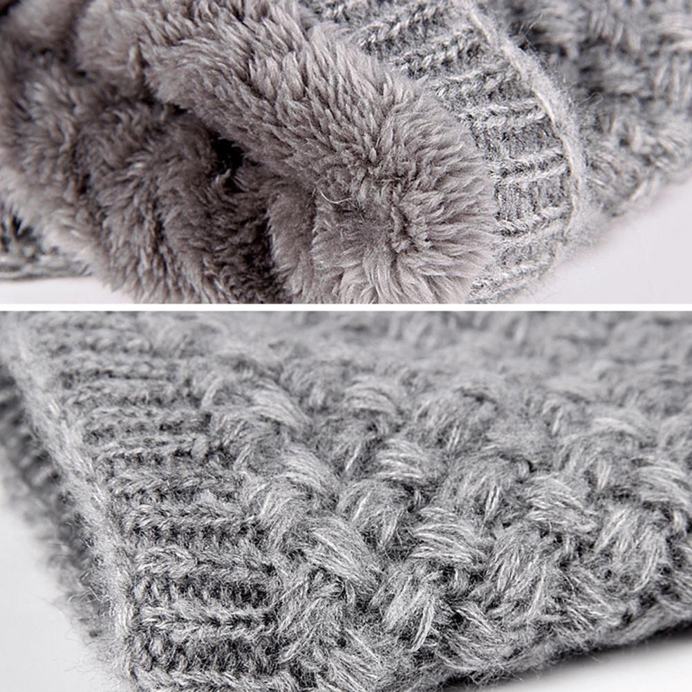 Women Winter Wrap Ring Thick Warm Soft Breathable Knitting Scarf Neckerchief