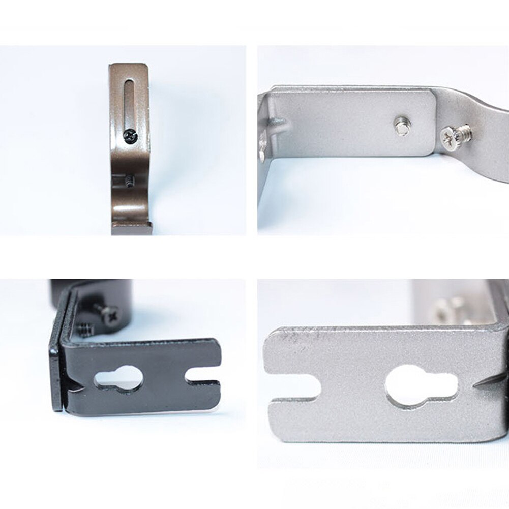 Adjustable Iron Window Curtain Rod Bracket Holder Drape Bar Fixed Hook Clamp Magic Wall Curtain Hanging Rod For Home Bedroom