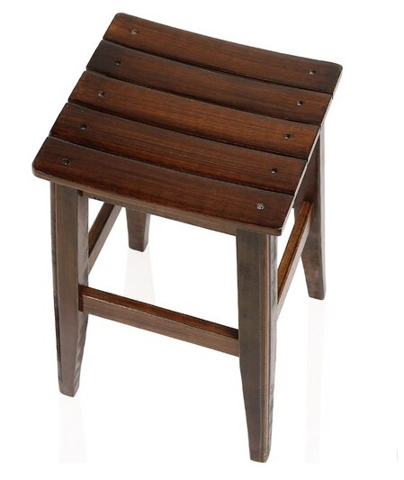 Türkay Holz Hocker Nussbaum 35x28 cm