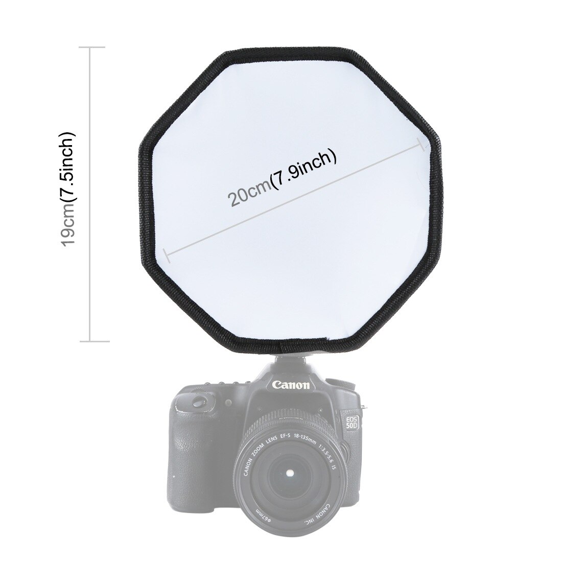 MAMEN 20cm Foldable Octagonal Diffuser Studio Softbox for Canon Nikon Sony Camera Flash Light Diffuser Photography Accessory