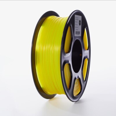 3D Drucker Filament PLA Filament 1,75mm 1KG Toleranz +/-0,02mm Transparent Rot Blau Grün Kunststoff material für 3D Drucker: Transparent Yellow