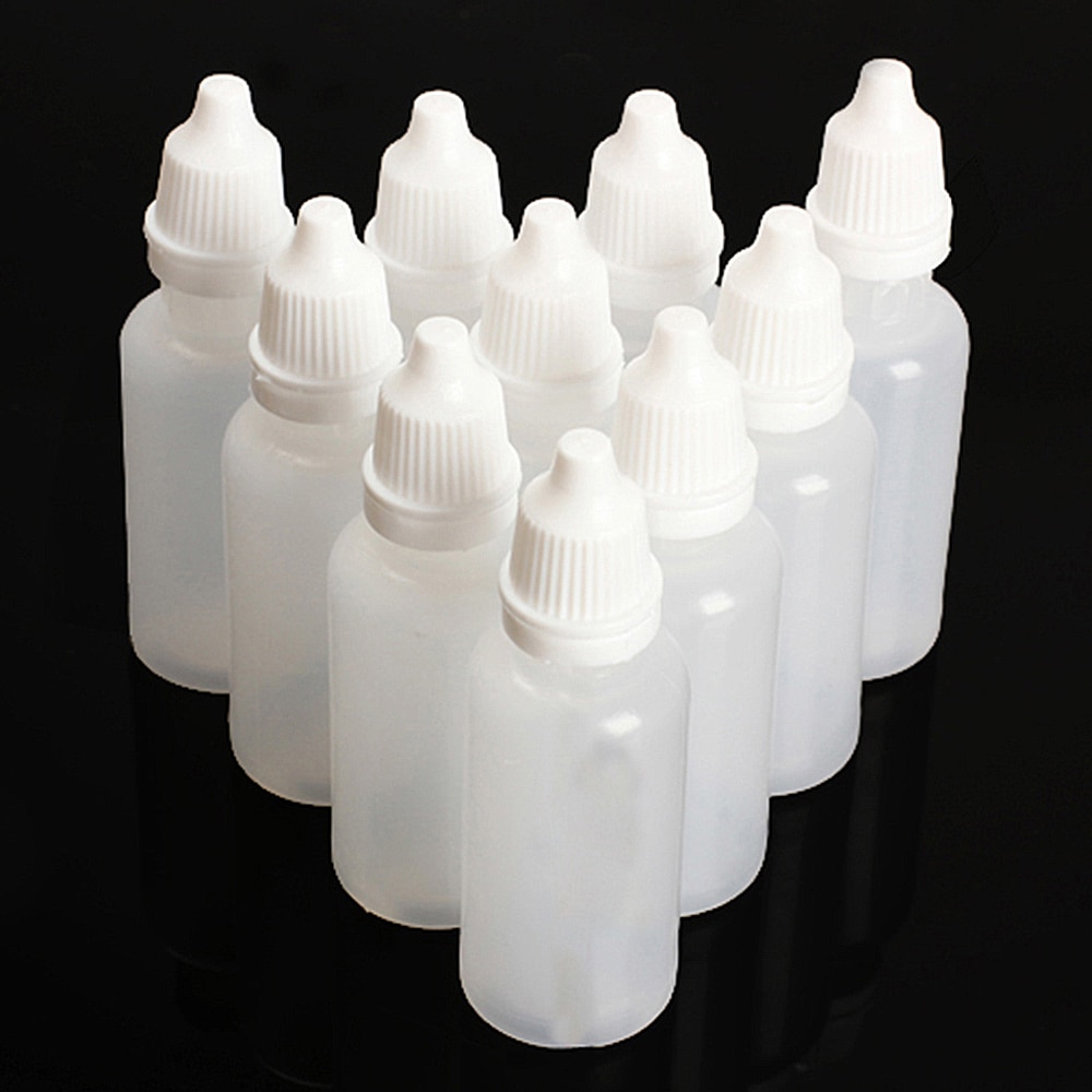 10 pc 30/50/100 ML Eye Vloeibare Lege Plastic Squeezable Dropper Flessen Sample Hervulbare Fles Reizen plastic Container